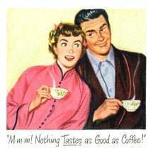 Retro 1950's Coffee Kitsch™ Note Cards