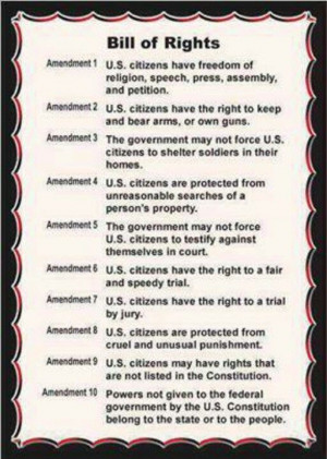Bill of Rights..USA