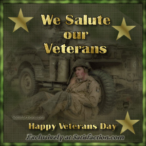 Happy Veteran's Day-A Salute to the US Military!