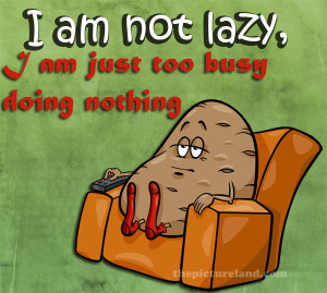 Funny Picture Sayings About I am Not Lazy I am Just Too Busy