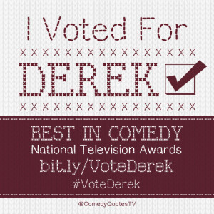 Vote for Derek National Television Awards Twitter Picture