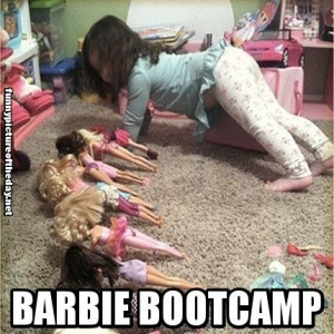 ... Barbie Boot Camp Future USMC Marine Push Ups Do You Even Lift Bro