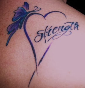 Strength quote tattoos for women