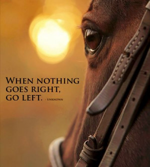 When nothing goes right. Go left