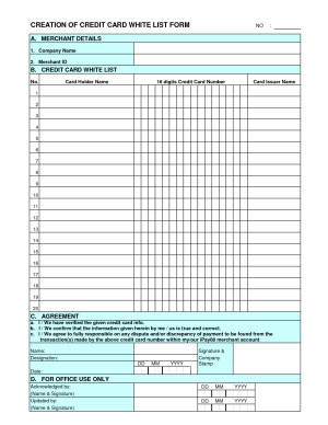 Creation Of Credit Card White List Form Ipay88 picture