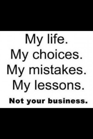 Not your business.