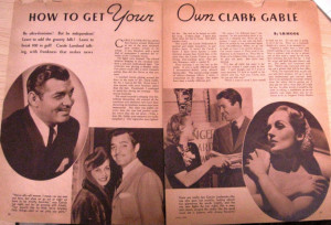 ... lombard movie mirror june 1939 how to get your own clark gable large