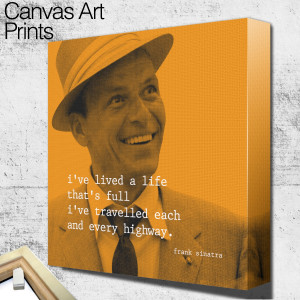 frank sinatra quote 3 square wall art