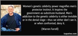 Women's genetic celebrity power magnifies men's protector instinct. It ...