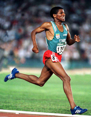 Haile Gebrselassie, possibly the greatest distance runner of all time