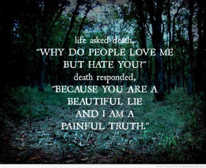 Death Why Do People Love Me But Hate You Death Responded Because You ...