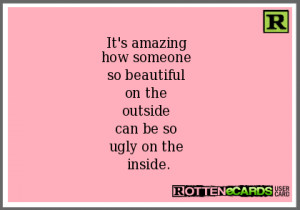 Pretty Outside Ugly Inside Quotes. QuotesGram