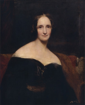 Mary Shelley. Painting by Richard Rothwell, 1840. Public domain.