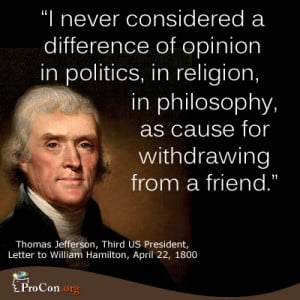 ... politics, in religion, in philosophy, as cause for withdrawing from a