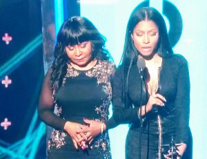 Nicki Minaj shows off her Mum for the first time at the BET awards