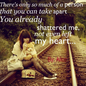 ... broken, girl, heart, lyrics, photo, photograph, photography, quote, qu