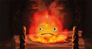 hayao miyazaki howl's moving castle studio ghibli Calcifer