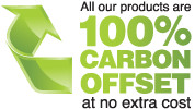 Did you know all our products are 100% Carbon Offset?