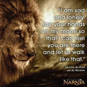 Narnia. I love Aslan so much. 