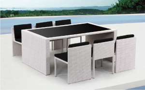 Details about TAURUS TABLE AND 6 CHAIR PATIO DINING SET OUTDOOR ...