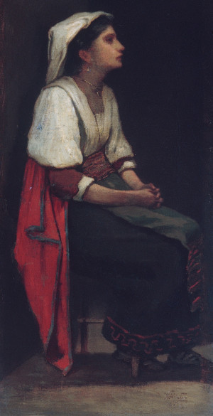 William Morris Hunt Italian Girl