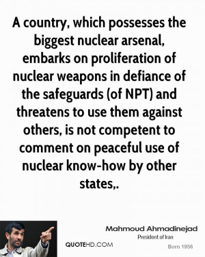 the biggest nuclear arsenal, embarks on proliferation of nuclear ...