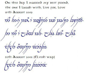 Lord Of The Rings Elvish Quotes Elvish Transla