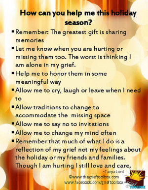 ... along the journey: Teach others how to help you this holiday season