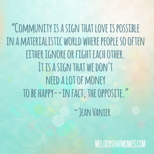 Jean Vanier Quote on Community