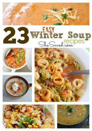 ... Winter Soup Recipes to keep you warm from the inside out this winter