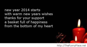 New year 2014 quote with image