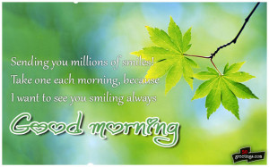 Cute Good morning quote
