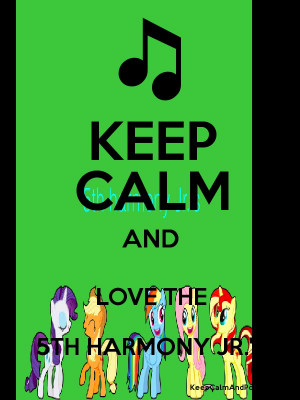 KEEP CALM AND LOVE THE 5TH HARMONY JR.'S Poster