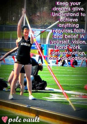 Pole Vault....that's my sister :)