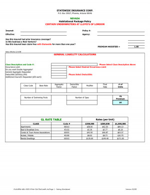 Condo Association Insurance Quote Form by wbj14535