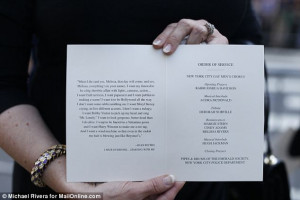 Joan Rivers Funeral Program