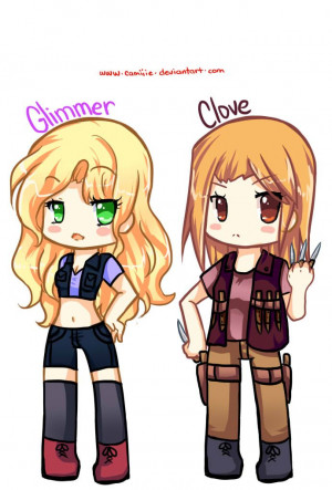 Hunger Games Glimmer and Clove Chibi: Catch Fire, Games Glimmer, Fan ...