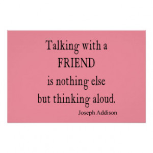 Vintage Bubblegum Pink Addison Friendship Quote Print