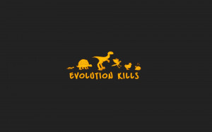 Evolution Kills - Funny Artwork