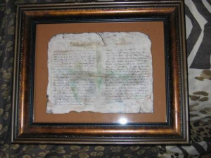 Father’s Day Project: Framed Civil War Letter as a Homemade Crafty ...