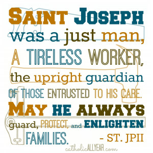St. Joseph, model of workers, pray for us.