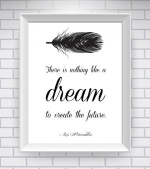 nevermoreprints white les miserables quote victor hugo literary quote ...