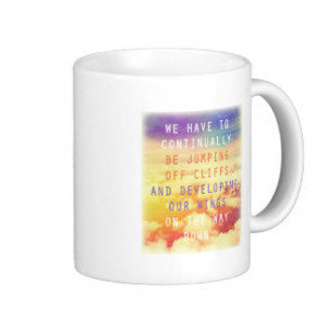 Jumped Off Cliff Mugs