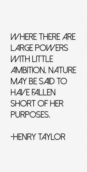 Where there are large powers with little ambition, nature may be said ...