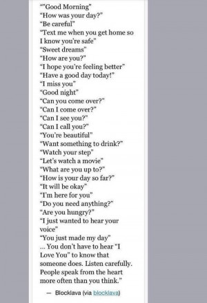 Different ways of saying i love you