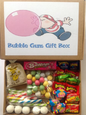 Bubble Gum Gift Box Retro Sweets