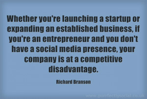 Richard Branson social media quote