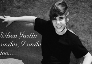 When He Smiles' Justin Bieber by dark-baudelaire