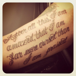 bicep quote tattoos for guys