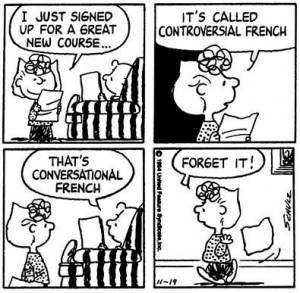 Sally discusses 'Conversational French' with Charlie Brown, Nov 19 ...